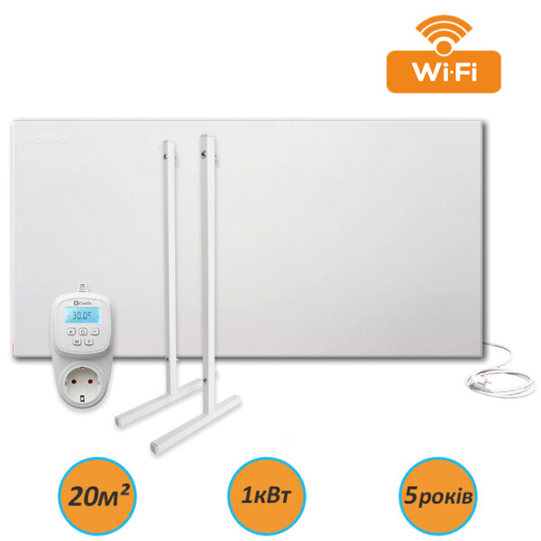 UDEN-1000 + Castle AC-209H Wi-Fi + ніжки (металокерамічна панель з терморегулятором і ніжками-стійками)